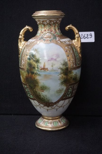 Vaso giapponese in porcellana - inizio del XX seco