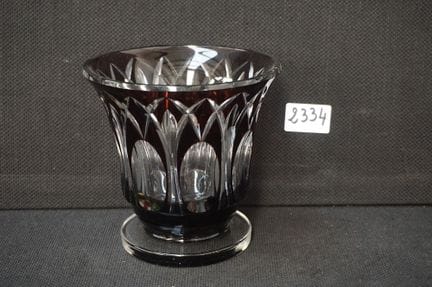 VAL SAINT LAMBERT  - splendido vaso in cristallo t