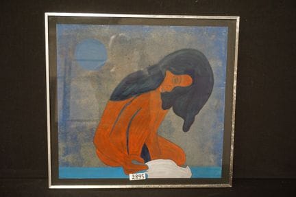 CARLO DE BROUCKERE (1920 - 1985) - « nu » - techni