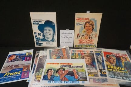joli lot d'affiches de cinéma vintage - environ 30