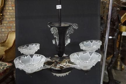 bellissimo lampadario Art Déco - design PETITOT pe