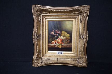 peinture - « nature morte aux fruits » - huile sur
