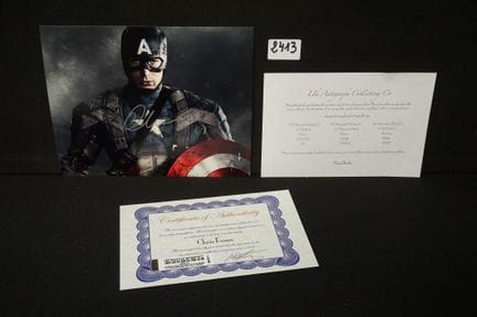 CHRIS EVANS (1981 -  ) - photo dédicacée - avec ce