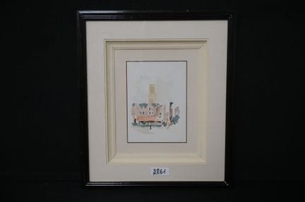 JACQUES BRUYNSERAEDE - « Vue de Bruges avec la tou