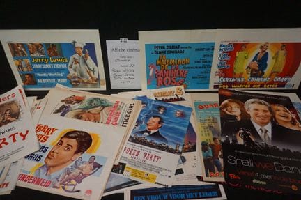joli lot d'affiches de cinéma vintage - environ 77