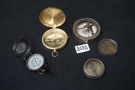 4 boussoles de navigation diverses - diamètre : de