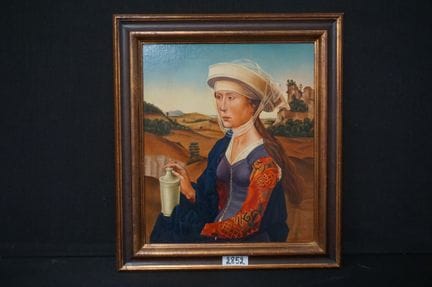 W. LEHMANN - « Marie-Madeleine » - huile sur panne