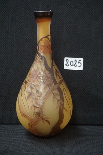 joli vase en pâte de verre - style Art nouveau - d