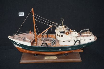 maquette de bateau en bois - « Zeebrugge - bateau 