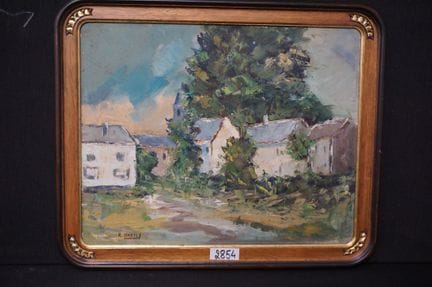 RICHARD BRESSY (1906 - 1980) - « Vue à Crupet » - 
