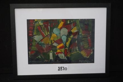 R. ZWARTJES - « composition abstraite » - aquarell