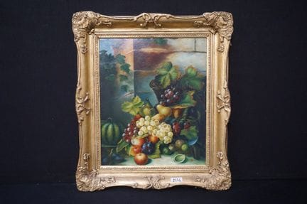 H. STORME - 《水果静物》 - 布面油画 - 署名