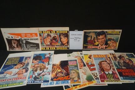 joli lot d'affiches de cinéma vintage - environ 58