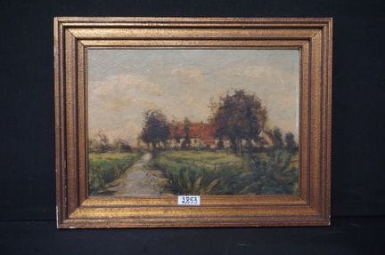 AMEDEE DE GREEF (1878 - 1969) - attribué à - « Pay