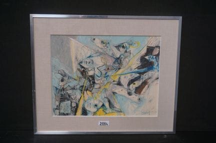PIERRE BINART (1933 - 2006) - "composition moderne