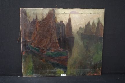 GEORGES HAWAY (1895 - 1945) - « Crépuscule sur le 