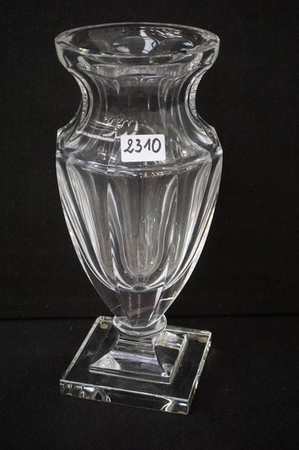 vaso massiccio su piedistallo in cristallo - A: 36