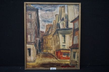 RAYMOND FAES (1905 - 1983) - « La rue Cardinale à 