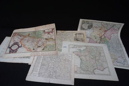 6 mappe cartografiche antiche della Francia – dal 