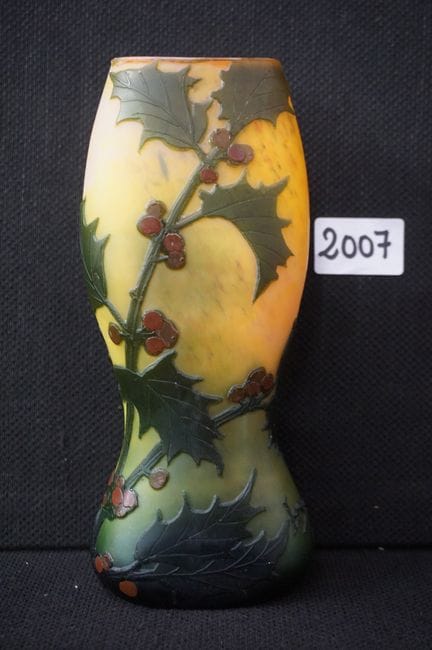LEGRAS - magnifique vase en pâte de verre - signé 