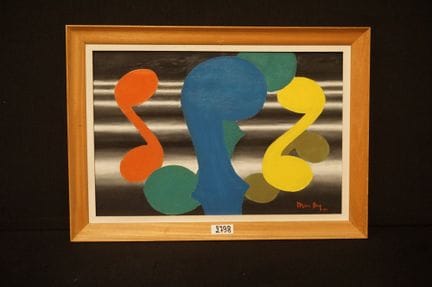 MARC BEY - « Composition moderne et colorée avec d