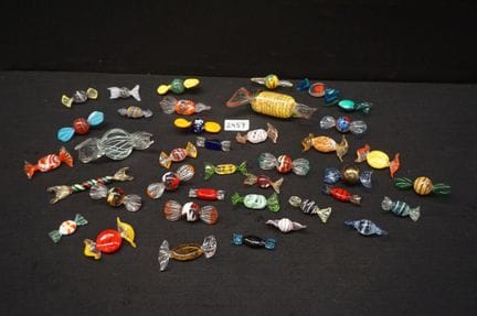MURANO - grand lot de bonbons en verre