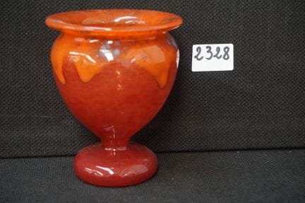 SCHNEIDER - bellissimo vaso in pate de verre - fir