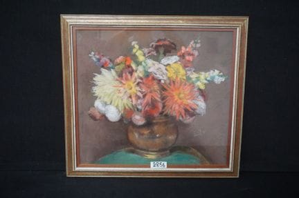 LOUIS DUBAR (1876 - 1951) - « Vase de fleurs » - p