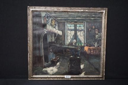 LEO VAN DER SMISSEN (1900 - 1966) - « Intérieur à 