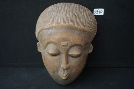Maschera africana in legno - A: 34 cm