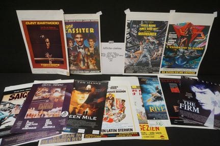 joli lot d'affiches de cinéma vintage - environ 85