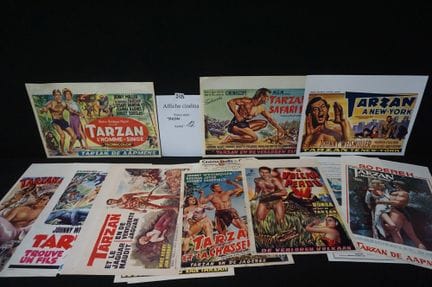 joli lot d'affiches de cinéma vintage - environ 12