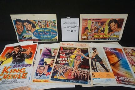 belle collection d'affiches de cinéma vintage - en