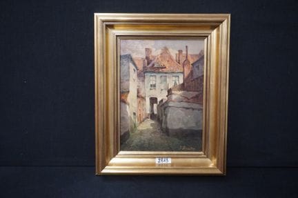 J. DEGOETERE - « vieille ruelle » - huile sur toil