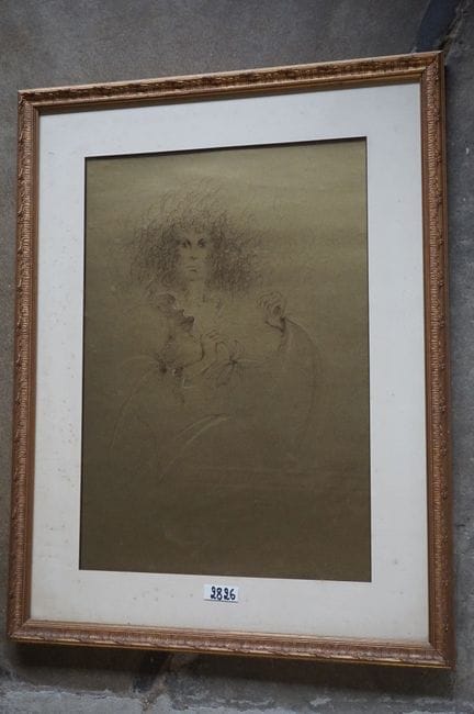 PHILIPPE LEBEAU (1944 -  ) - « Jeune femme à la fl
