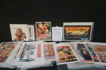 joli lot d'affiches de cinéma vintage - environ 40