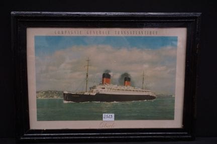 旧画框——“LIBERTE - COMPAGNIE GENERALE TRANSATLANTIQUE
