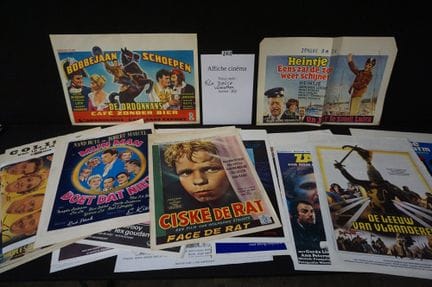 joli lot d'affiches de cinéma vintage - environ 70