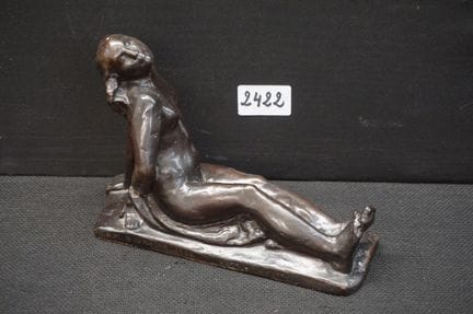 sculpture en galvanoplastie - « nu allongé » - L :
