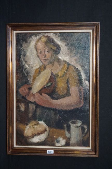 THEODORE VERSCHAEREN (1874 - 1937) - « Maman coupe