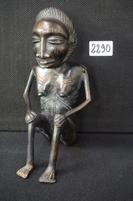 Scultura africana in bronzo - A: 24 cm