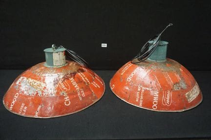 2  suspensions en métal recyclé - diamètre : 55 cm