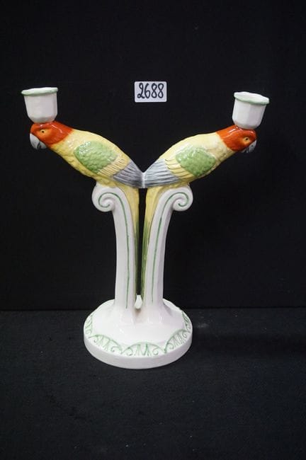 candelabro decorativo in stile Art Déco - ceramica