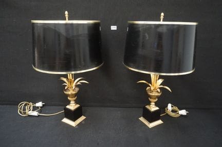 2 jolies lampes de table de style Hollywood Regenc