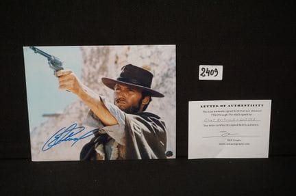 CLINT EASTWOOD (1930 -  ) - photo dédicacée - avec