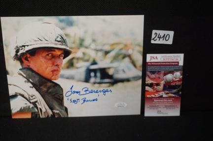 TOM BERENGER (1949 -  ) - photo dédicacée tirée du