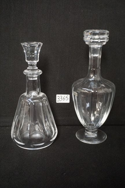 BACCARAT - 2 crystal decanters - "NAPLES" model an