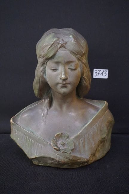 AFFORTUNATO GORY (1869–1925) – „Junge Frau“ – Büst