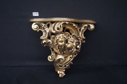 vergoldete Wandkonsole im Barockstil – Kunstharz –