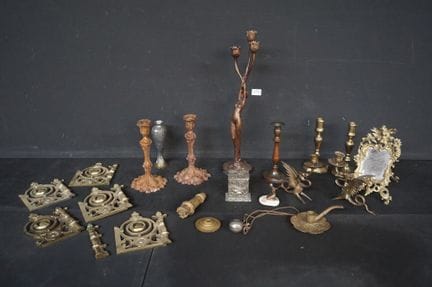 Verschiedene Artikel aus Bronze, Kupfer und andere
